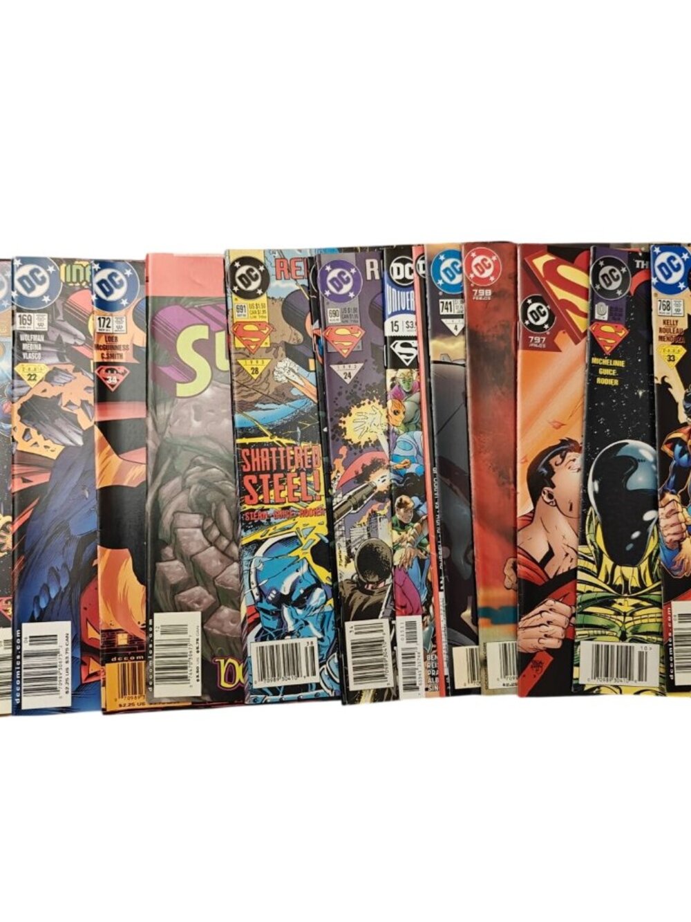Superman Comics Lot Of 25 Comic Books DC Comics Various Issues Mixed 1990s–2000s